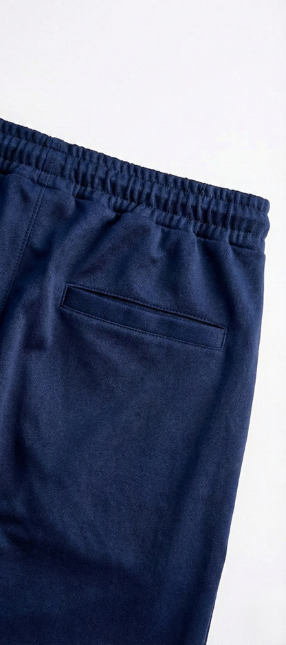 Navey Blue Premium Interlock Trousers-BeBold