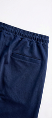 Navey Blue Premium Interlock Trousers-BeBold