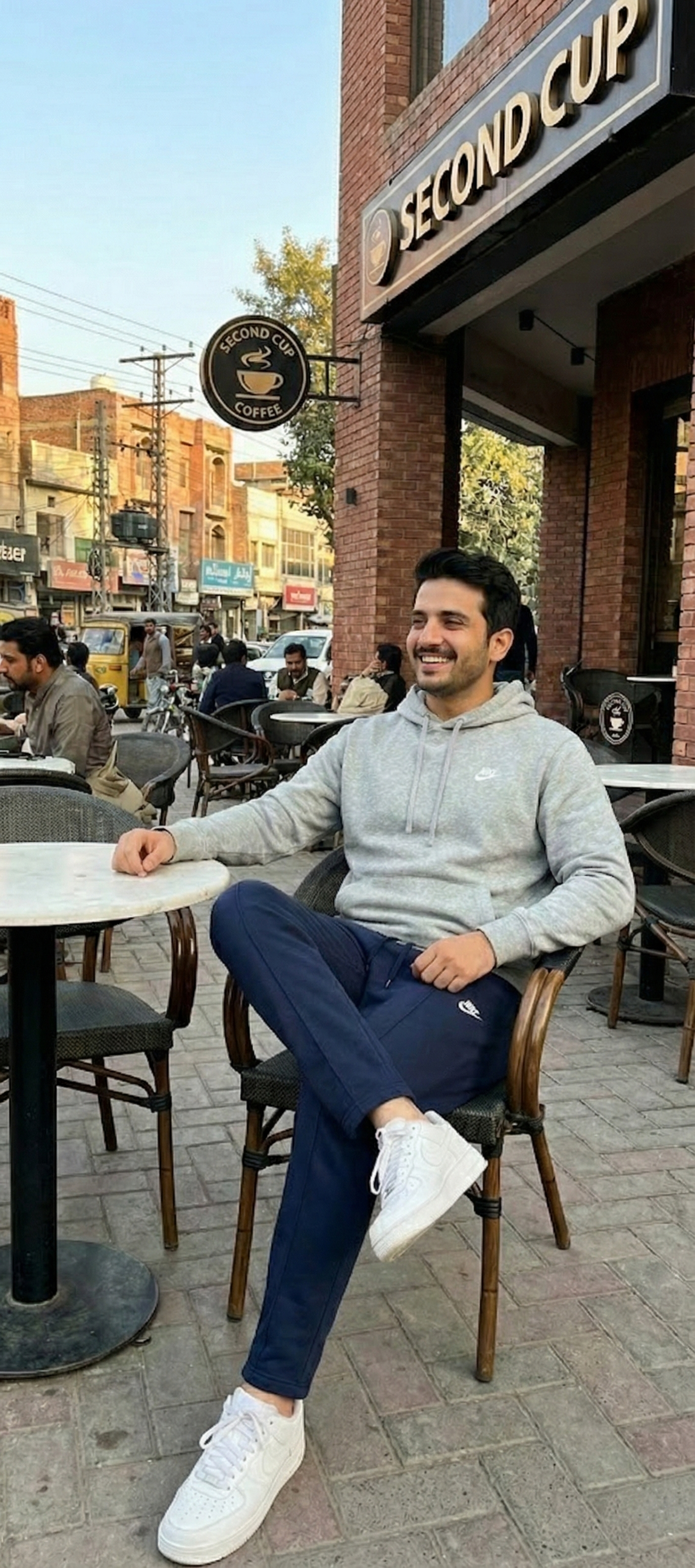 Navey Blue Premium Interlock Trousers-BeBold