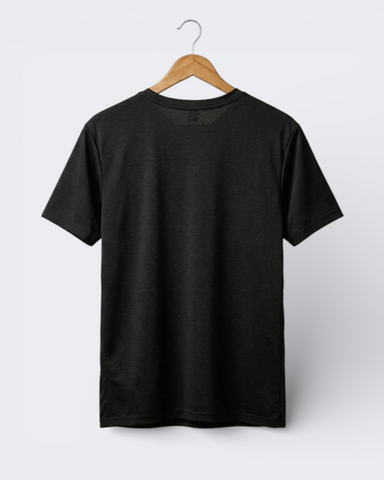 Imported 4-Way Stretch Dry Fit T-Shirt | Black