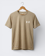 Imported 4-Way Stretch Dry Fit T-Shirt | Beige