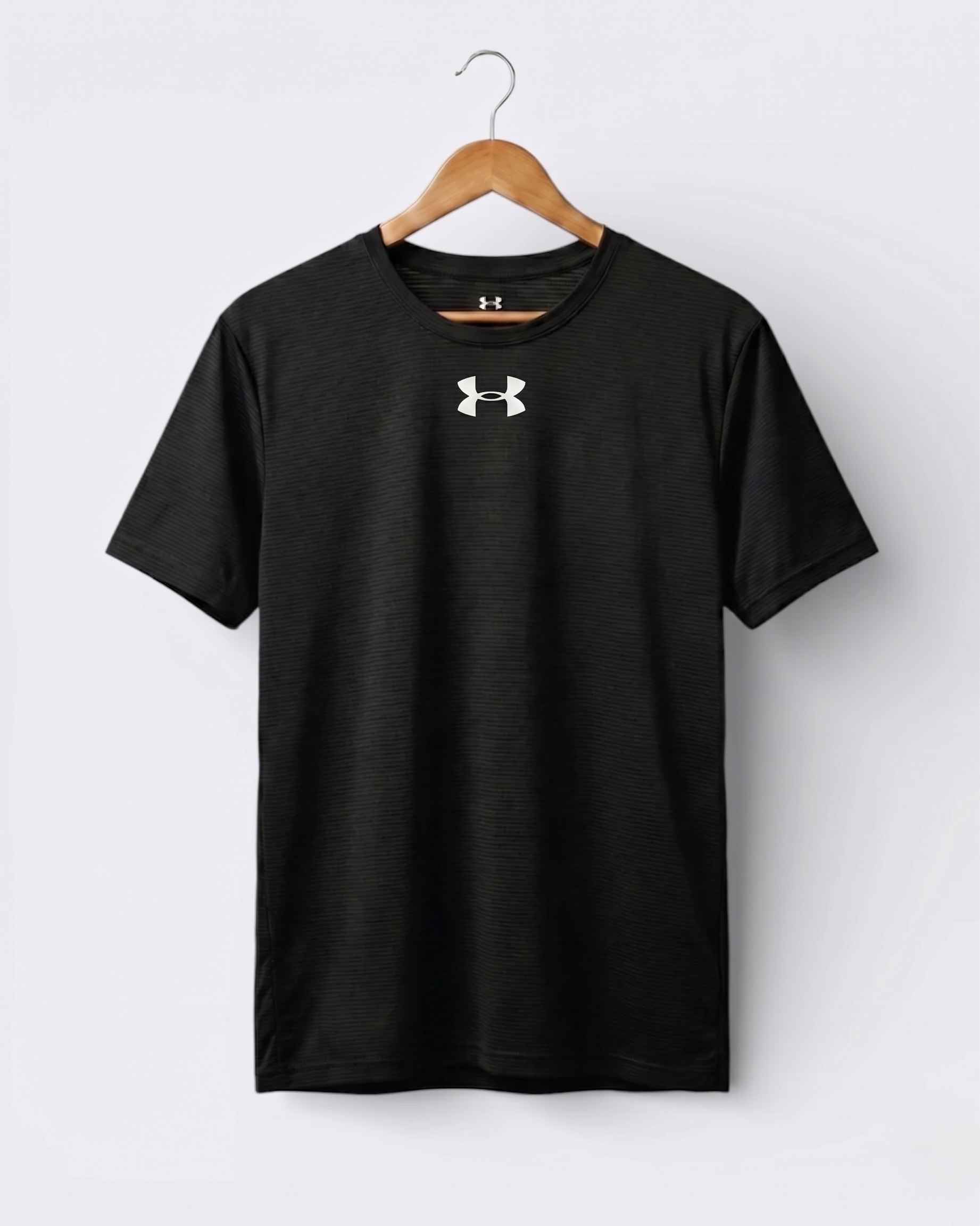 Imported 4-Way Stretch Dry Fit T-Shirt | Black