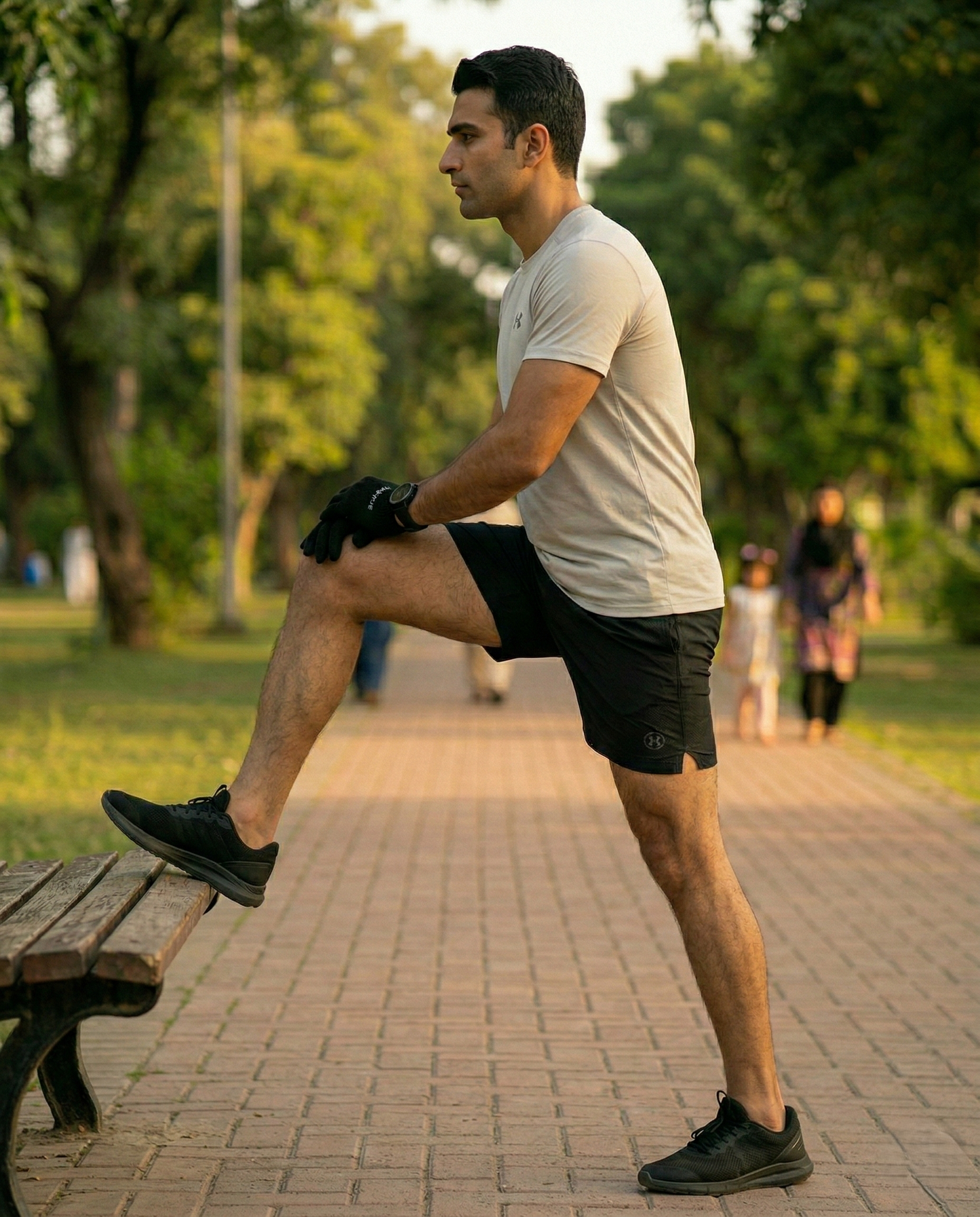 Imported 4-Way Stretch Dry Fit T-Shirt | Gray