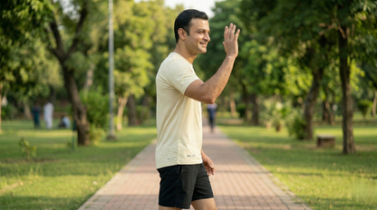Imported 4-Way Stretch Dry Fit T-Shirt | Beige