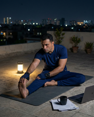 Imported 4-Way Stretch Dry Fit T-Shirt | Navey Blue