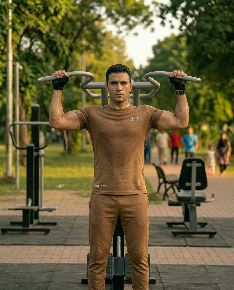 Imported 4-Way Stretch Dry Fit T-Shirt | Brown