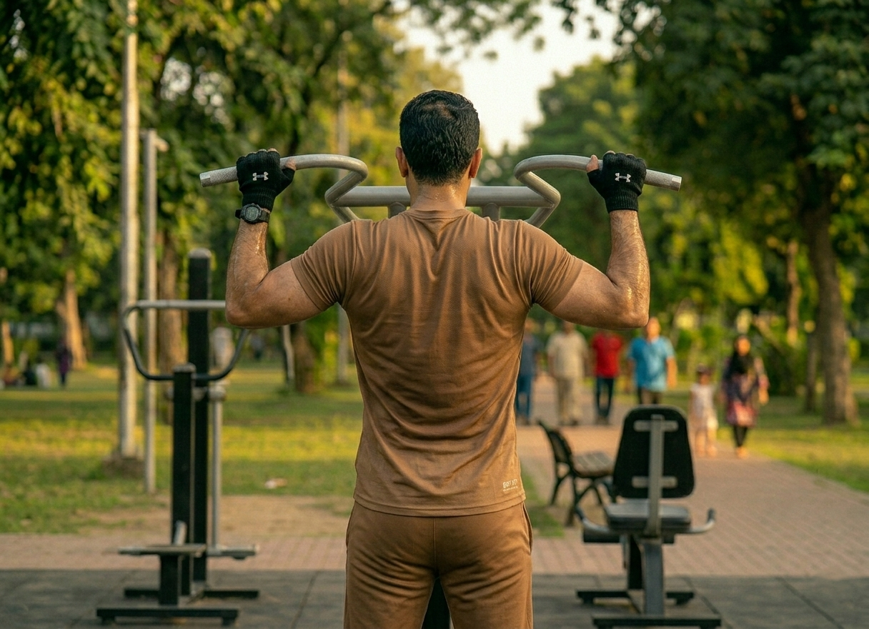 Imported 4-Way Stretch Dry Fit T-Shirt | Brown