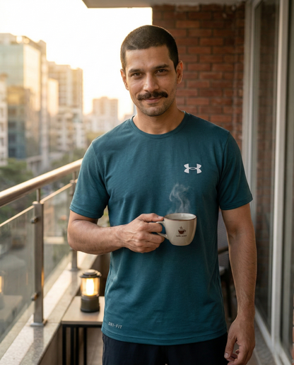 Imported 4-Way Stretch Dry Fit T-Shirt | Forest Green