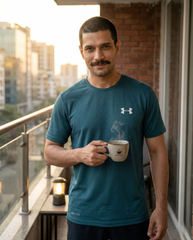 Imported 4-Way Stretch Dry Fit T-Shirt | Forest Green