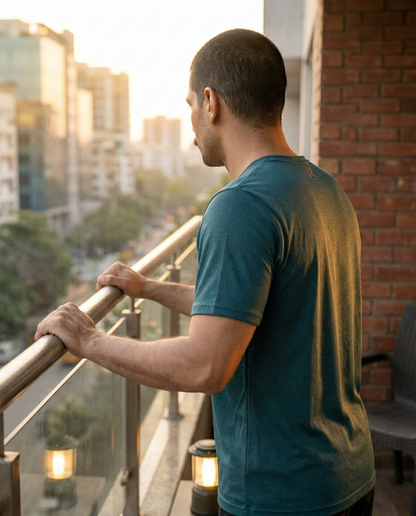 Imported 4-Way Stretch Dry Fit T-Shirt | Forest Green