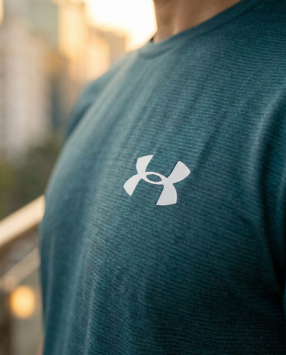 Imported 4-Way Stretch Dry Fit T-Shirt | Forest Green