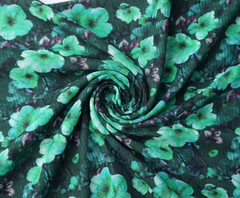 Bebold Digital Printed Bana Doria Lawn 2-PC Unstitched | Floral Green&Black