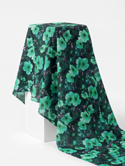 Bebold Digital Printed Bana Doria Lawn 2-PC Unstitched | Floral Green&Black
