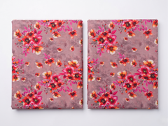 Bebold Digital Printed Bana Doria Lawn 2-PC Unstitched | Floral Peach & Pink