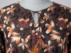 Bebold Digital Printed Bana Doria Lawn 2-PC Unstitched | Flora Coffe Brown