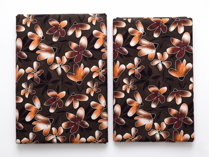 Bebold Digital Printed Bana Doria Lawn 2-PC Unstitched | Flora Coffe Brown