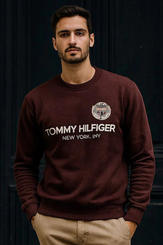 Brown Sweat  Long Sleeve Shirt - Bebold