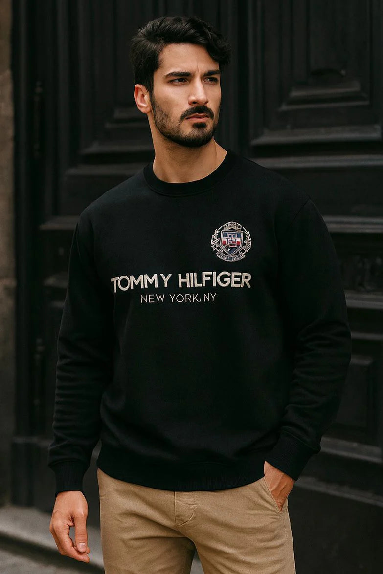 Black Sweat  Long Sleeve Shirt - Bebold