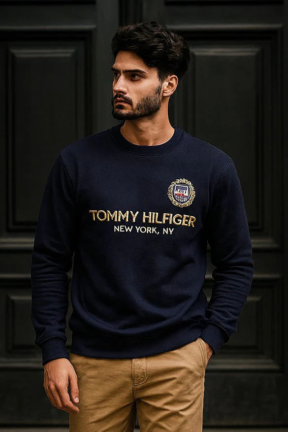 Blue Sweat Long Sleeve Shirt - Bebold