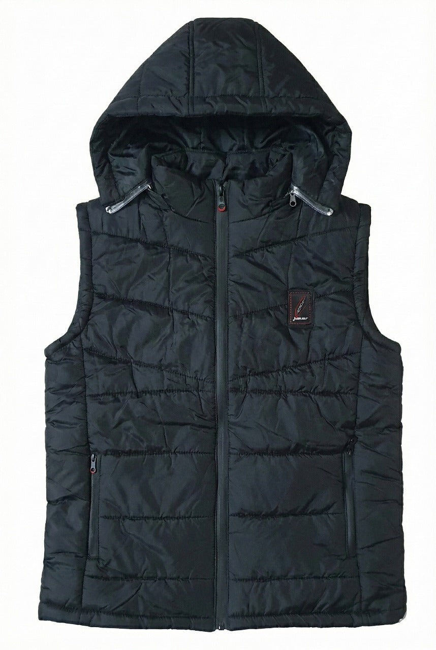 Black Elegant Sleeveless & Removable Jacket - Bebold