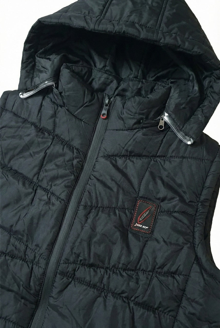 Black Elegant Sleeveless & Removable Jacket - Bebold