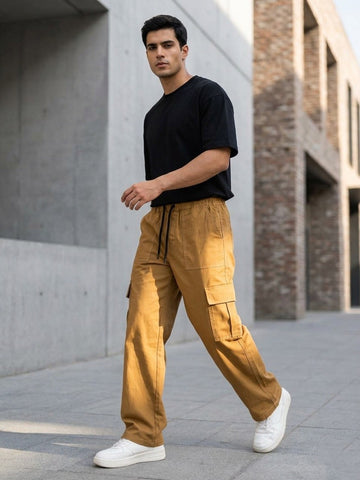Premium Cargo Trouser Brown Color - bebold