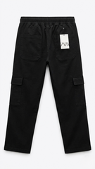 Premium Cargo Trouser Black Color - bebold