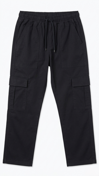 Premium Cargo Trouser Black Color - bebold