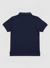 100% Cotton Blue Polo for Kids (9 Months - 5 Years) - Skin Friendly & Regular Fit