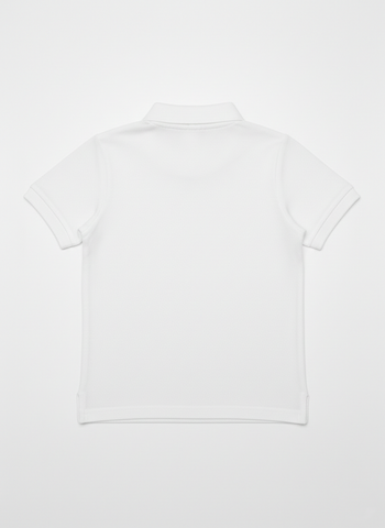 100% Cotton white Polo for Kids (9 Months - 5 Years) - Skin Friendly & Regular Fit