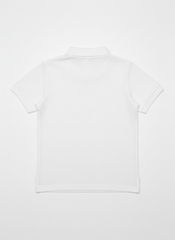 100% Cotton white Polo for Kids (9 Months - 5 Years) - Skin Friendly & Regular Fit