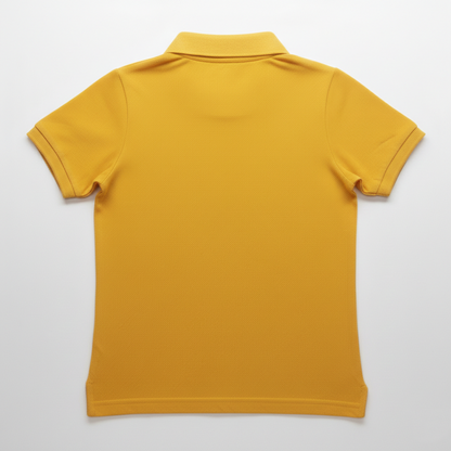 100% Cotton Yellow Polo for Kids (9 Months - 5 Years) - Skin Friendly & Regular Fit