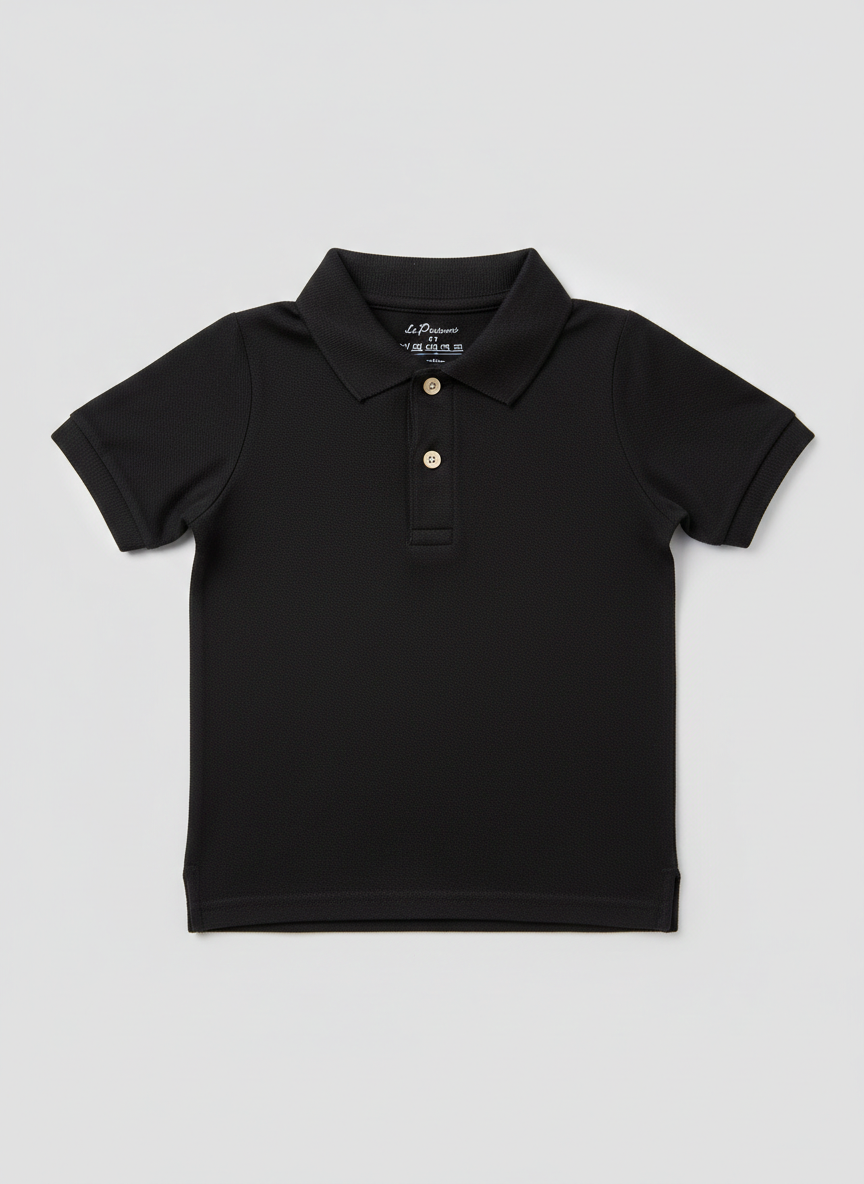 100% Cotton Black Polo for Kids (9 Months - 5 Years) - Skin Friendly & Regular Fit (Copy)