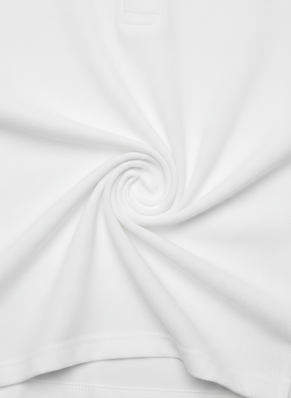 100% Cotton white Polo for Kids (9 Months - 5 Years) - Skin Friendly & Regular Fit