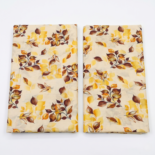 Bebold Digital Printed Bana Doria Lawn 2-PC Unstitched | Mustrad&Brown