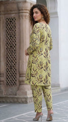 Bebold Digital Printed Bana Doria Lawn 2-PC Unstitched | C Green Floral