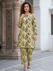 Bebold Digital Printed Bana Doria Lawn 2-PC Unstitched | C Green Floral