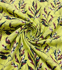 Bebold Digital Printed Bana Doria Lawn 2-PC Unstitched | C Green Floral