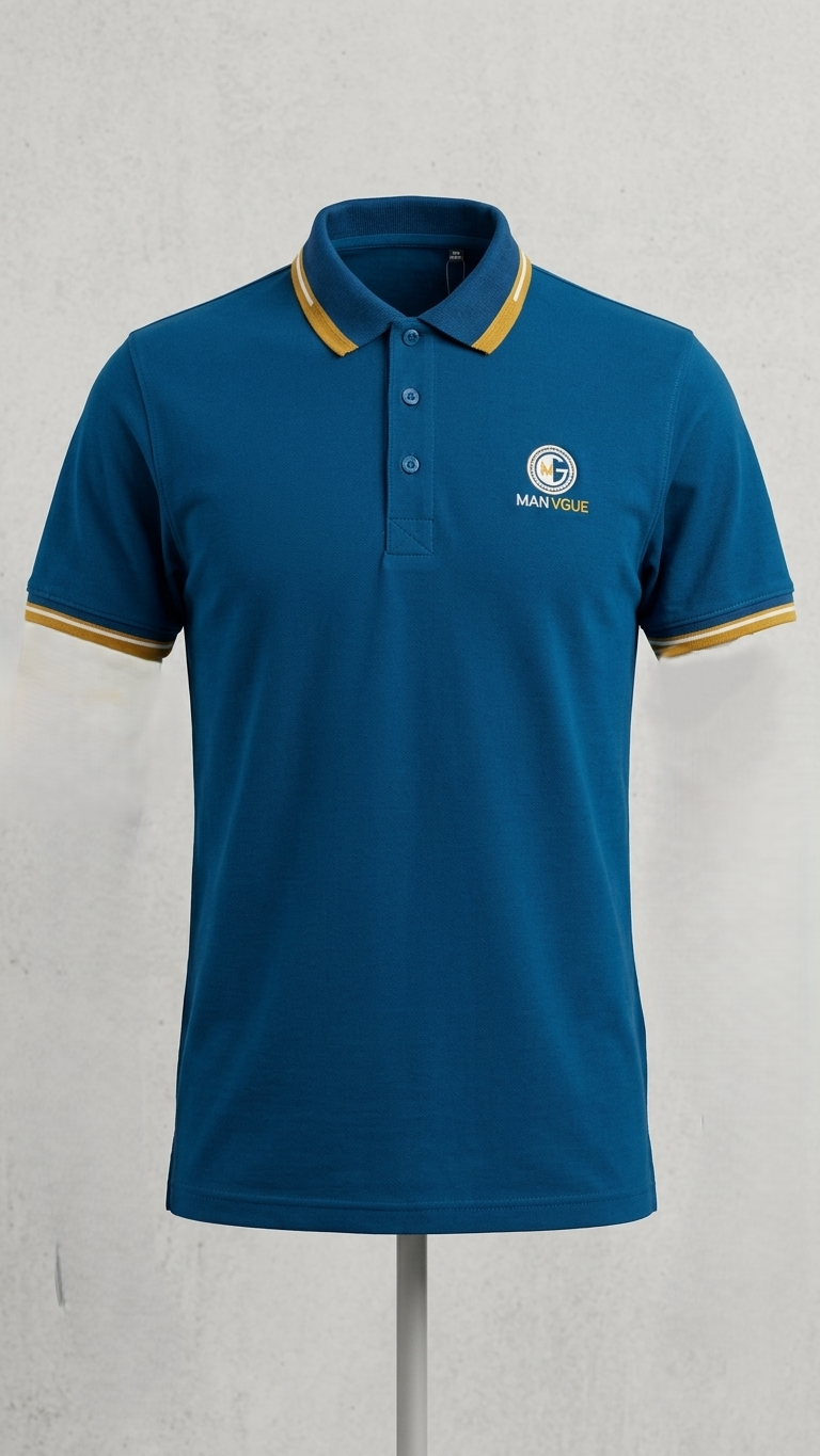 Luxus Polo Tee Shirt Zink Color