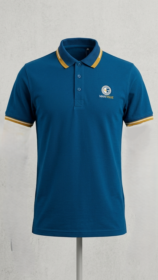 Luxus Polo Tee Shirt Zink Color